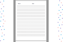 Load image into Gallery viewer, CREATE YOUR OWN BOOK - Blank Handwriting Paper for Kindergarten Interior PDF for KDP, 8.5" by 11", 120 Pages