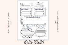 Load image into Gallery viewer, CREATE YOUR OWN BOOK - BUJO Style Kid's Journal Pages - KDP Interiors in PPTX
