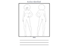Load image into Gallery viewer, CREATE YOUR OWN BOOK - Fashion Design Sketchbook Interior PDF for KDP, 8.5" by 11", 100 Pages