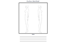 Load image into Gallery viewer, CREATE YOUR OWN BOOK - Fashion Design Sketchbook Interior PDF for KDP, 8.5" by 11", 100 Pages