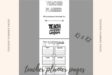 Load image into Gallery viewer, CREATE YOUR OWN BOOK - Teacher Planner Pages - KDP Interiors in PPTX
