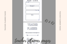 Load image into Gallery viewer, CREATE YOUR OWN BOOK - Teacher Planner Pages - KDP Interiors in PPTX
