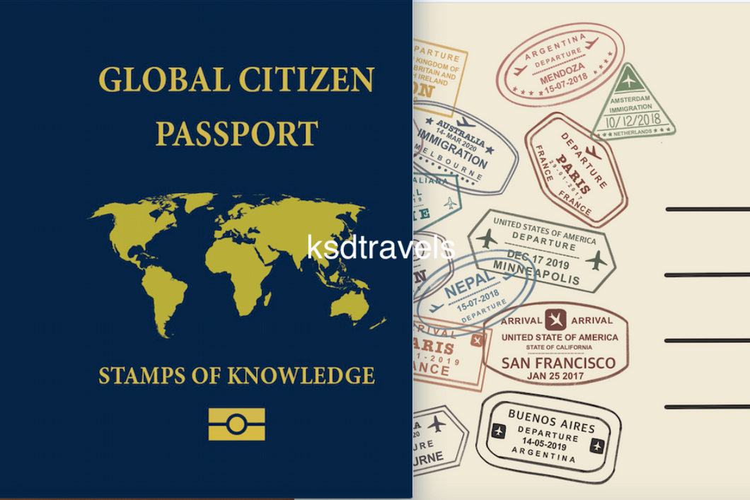 2-for-1 Global Citizen Passport Greeting Card in English and Spanish